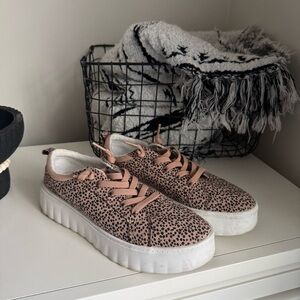 Roxy Platform Sheliahh Leopard Sneakers